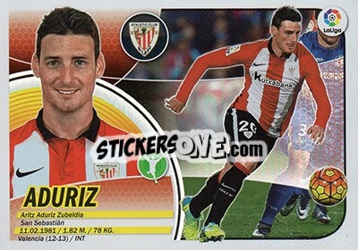 Sticker Aduriz (16) - Liga Spagnola 2016-2017 - Colecciones ESTE