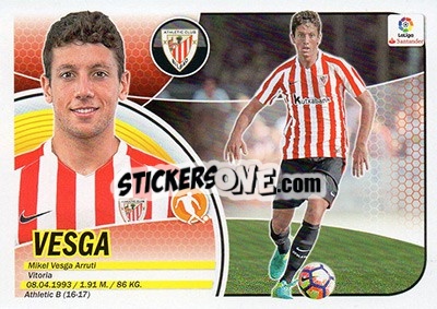 Sticker Vesga (7BIS) - Liga Spagnola 2016-2017 n. 92 - Colecciones ESTE