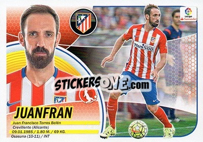 Sticker Juanfran (3) - Liga Spagnola 2016-2017 - Colecciones ESTE