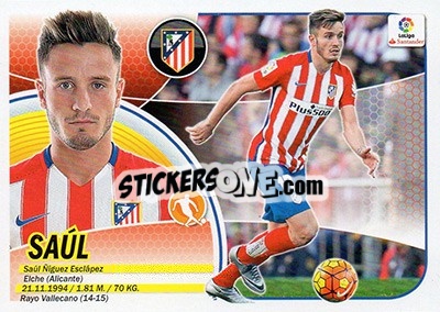 Sticker Saúl (11) - Liga Spagnola 2016-2017 - Colecciones ESTE