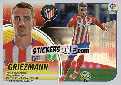 Sticker Griezmann (15) - Liga Spagnola 2016-2017 - Colecciones ESTE