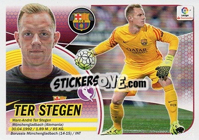 Cromo Ter Stegen (2) - Liga Spagnola 2016-2017 n. 132 - Colecciones ESTE