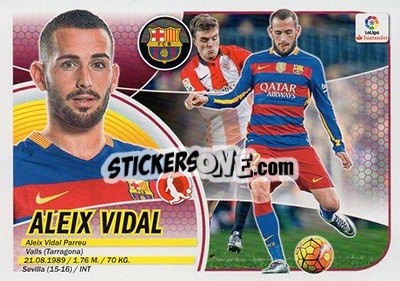 Sticker Aleix Vidal (3) - Liga Spagnola 2016-2017 - Colecciones ESTE