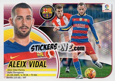 Sticker Aleix Vidal (3) - Liga Spagnola 2016-2017 n. 133 - Colecciones ESTE