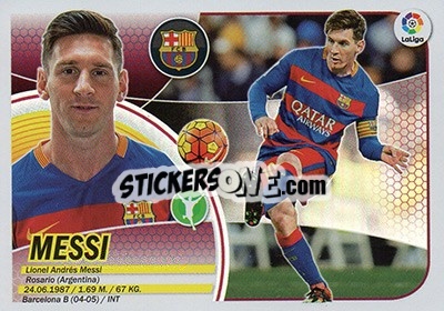 Sticker Messi (14) - Liga Spagnola 2016-2017 - Colecciones ESTE
