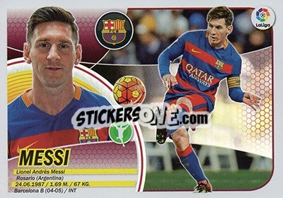Sticker Messi (14) - Liga Spagnola 2016-2017 n. 146 - Colecciones ESTE