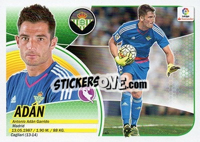 Sticker Adán (1) - Liga Spagnola 2016-2017 n. 161 - Colecciones ESTE