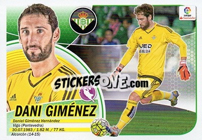 Sticker Dani Giménez (2) - Liga Spagnola 2016-2017 - Colecciones ESTE