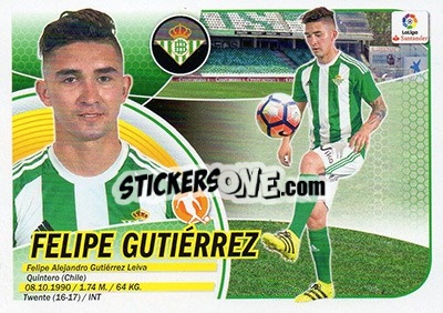 Sticker Felipe Gutiérrez (10) - Liga Spagnola 2016-2017 - Colecciones ESTE