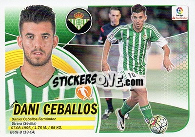 Sticker Dani Ceballos (12) - Liga Spagnola 2016-2017 n. 173 - Colecciones ESTE