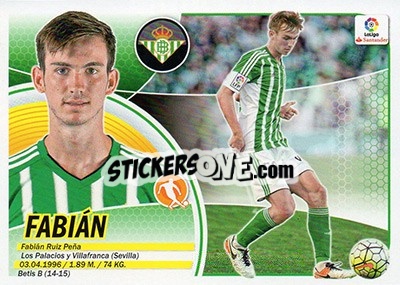 Sticker Fabián (13B) - Liga Spagnola 2016-2017 n. 175 - Colecciones ESTE