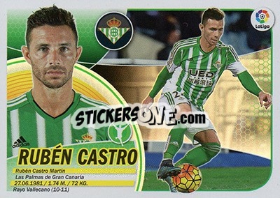 Sticker Rubén Castro (16) - Liga Spagnola 2016-2017 - Colecciones ESTE