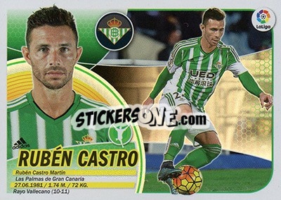 Sticker Rubén Castro (16) - Liga Spagnola 2016-2017 n. 178 - Colecciones ESTE