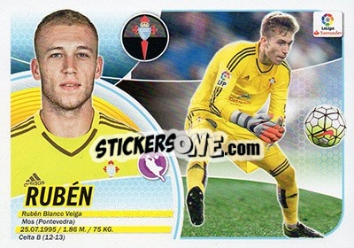 Sticker Rubén (2) - Liga Spagnola 2016-2017 n. 192 - Colecciones ESTE