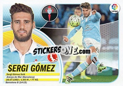 Sticker Sergi Gómez (5) - Liga Spagnola 2016-2017 - Colecciones ESTE
