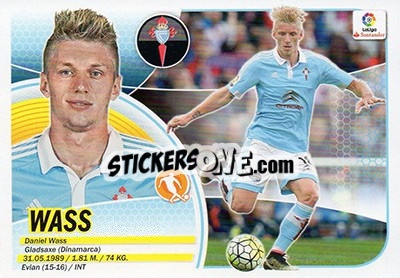 Sticker Wass (8) - Liga Spagnola 2016-2017 n. 199 - Colecciones ESTE