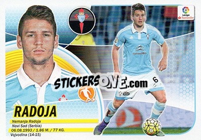 Sticker Radoja (9) - Liga Spagnola 2016-2017 n. 200 - Colecciones ESTE