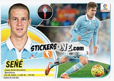 Sticker Señé (12B) - Liga Spagnola 2016-2017 n. 204 - Colecciones ESTE