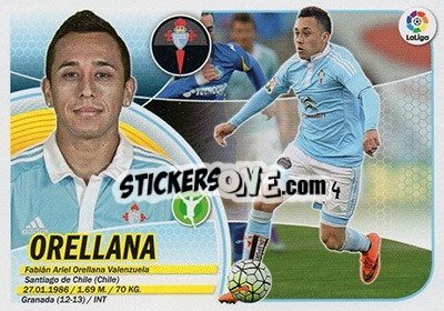 Sticker Orellana (16) - Liga Spagnola 2016-2017 - Colecciones ESTE