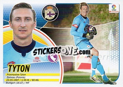 Cromo Tyton (2A) - Liga Spagnola 2016-2017 n. 222 - Colecciones ESTE
