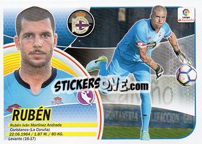 Sticker Rubén (2B) - Liga Spagnola 2016-2017 n. 223 - Colecciones ESTE