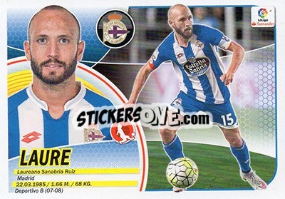 Sticker Laure (3A) - Liga Spagnola 2016-2017 n. 224 - Colecciones ESTE