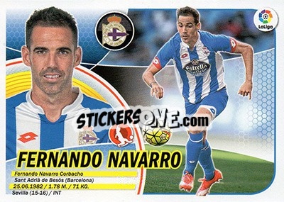 Sticker Fernando Navarro (7) - Liga Spagnola 2016-2017 n. 229 - Colecciones ESTE