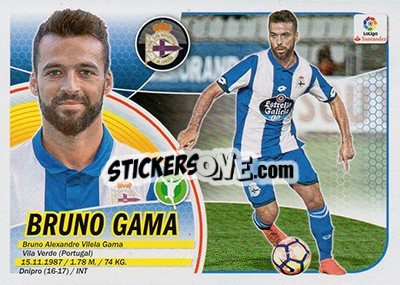 Sticker Bruno Gama (14) - Liga Spagnola 2016-2017 n. 236 - Colecciones ESTE