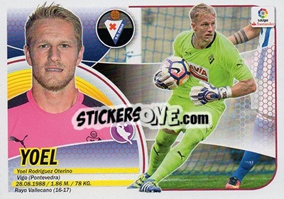 Sticker Yoel (2) - Liga Spagnola 2016-2017 - Colecciones ESTE