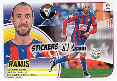 Sticker Ramis (5) - Liga Spagnola 2016-2017 n. 255 - Colecciones ESTE