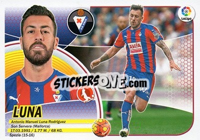Sticker Luna (7B) - Liga Spagnola 2016-2017 n. 258 - Colecciones ESTE