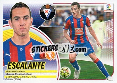 Sticker Escalante (8) - Liga Spagnola 2016-2017 n. 259 - Colecciones ESTE