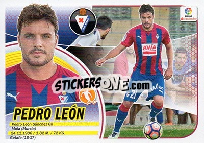 Sticker Pedro León (10) - Liga Spagnola 2016-2017 n. 261 - Colecciones ESTE