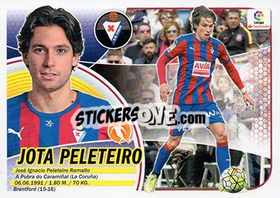 Sticker Jota Peleteiro (11A) - Liga Spagnola 2016-2017 n. 262 - Colecciones ESTE
