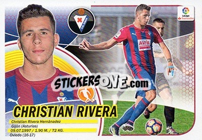Sticker Christian Rivera (11B) - Liga Spagnola 2016-2017 n. 263 - Colecciones ESTE