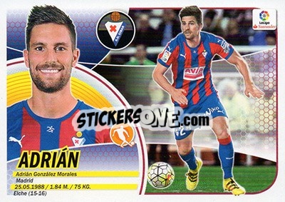 Sticker Adrián (12) - Liga Spagnola 2016-2017 n. 264 - Colecciones ESTE