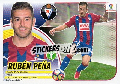 Sticker Rubén Peña (14) - Liga Spagnola 2016-2017 n. 266 - Colecciones ESTE