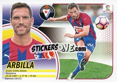 Sticker Arbilla (4BIS) - Liga Spagnola 2016-2017 - Colecciones ESTE