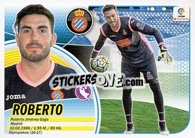 Sticker Roberto (1) - Liga Spagnola 2016-2017 n. 281 - Colecciones ESTE