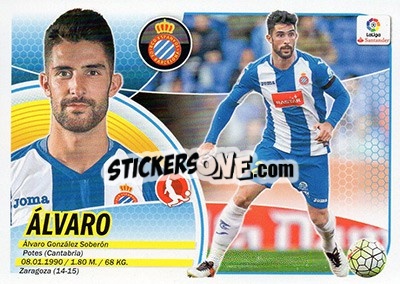 Sticker Álvaro (6) - Liga Spagnola 2016-2017 - Colecciones ESTE