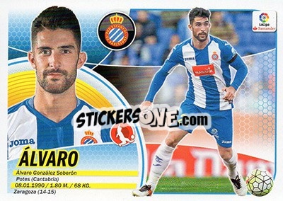 Sticker Álvaro (6) - Liga Spagnola 2016-2017 n. 287 - Colecciones ESTE