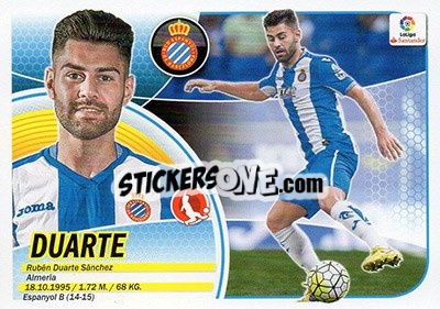 Sticker Duarte (7) - Liga Spagnola 2016-2017 n. 288 - Colecciones ESTE