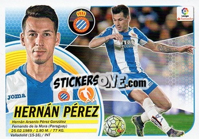 Sticker Hernán Pérez (13) - Liga Spagnola 2016-2017 n. 295 - Colecciones ESTE