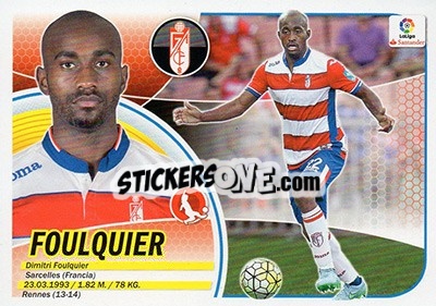Sticker Foulquier (4) - Liga Spagnola 2016-2017 n. 314 - Colecciones ESTE