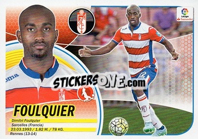 Sticker Foulquier (4) - Liga Spagnola 2016-2017 - Colecciones ESTE