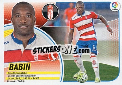 Sticker Babin (6) - Liga Spagnola 2016-2017 n. 316 - Colecciones ESTE