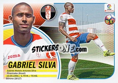 Sticker Gabriel Silva (7) - Liga Spagnola 2016-2017 n. 317 - Colecciones ESTE