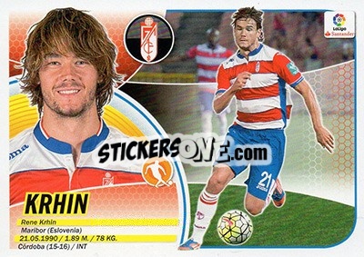 Sticker Krhin (8) - Liga Spagnola 2016-2017 n. 318 - Colecciones ESTE