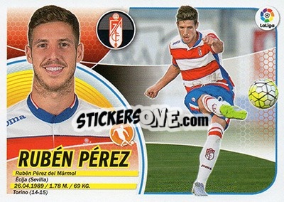 Sticker Rubén Pérez (9) - Liga Spagnola 2016-2017 - Colecciones ESTE