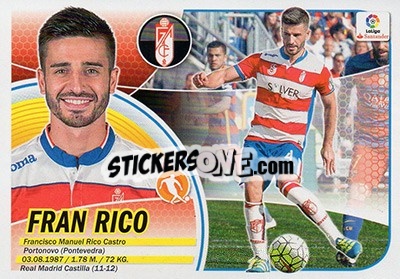 Sticker Fran Rico (10) - Liga Spagnola 2016-2017 - Colecciones ESTE